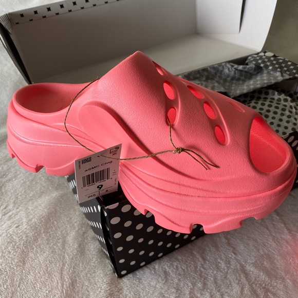 adidas Shoes - Adidas by Stella McCartney Womens Vibrant Pink Clogs/Slides